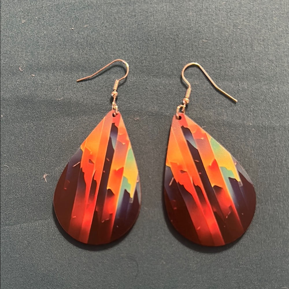 Colorful Teardrop Earrings